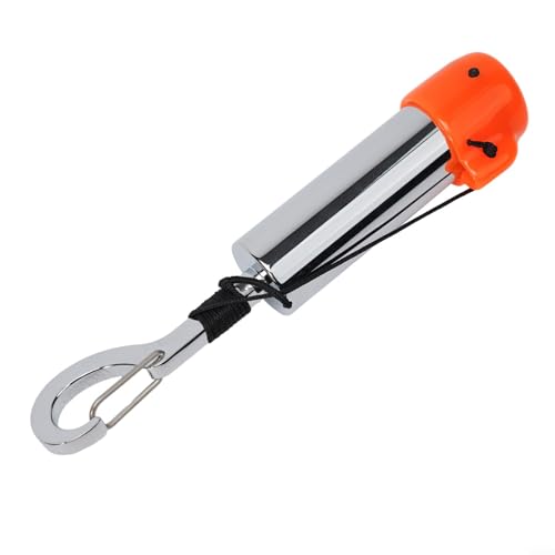 Underwater Diving Signal Shaker Rattle Noise Maker,Stainless Steel Diving Buddy Attention Getter with Cover 123mm/152mm, Silver(A)