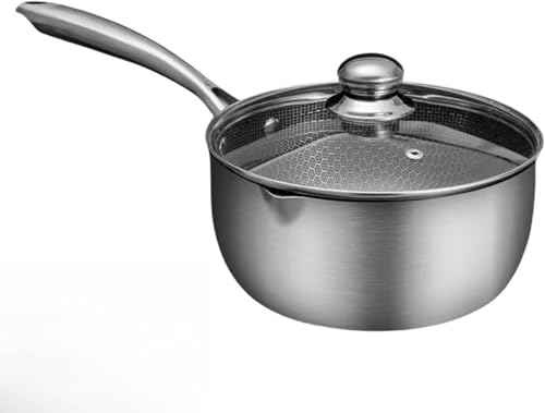 小さいフライパン 焦げ付かない深型 蓋付き18CM/20CM/22CM/24CMステンレス 炒め鍋 フッ素不使用 軽量 洗いやすい オール熱源対応 調理器具 家庭用 こびりつかないフライパン IH.ガス火対応 ハニカムハイブリッドデザイン 3層ステンレスス