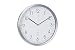 Produktbild TFA Dostmann Analoge Funk-Wanduhr, 60.3517, mit Aluminium-Rahmen, geräuscharm, gut ablesbar, ideale Bürouhr, L 305 x B 45 x H 305 mm, anthrazit