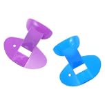 BESPORTBLE 2pcs Nose Flute Plastic Training Whistles for Beginners Oral Muscle Breath Control Tool for Nasal and Throat Coordination Portable Music Class Instrument in Blue and Purple