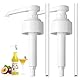 Dosierpumpe für 1L Sirup Monin Flaschen,10ml Dosierpumpe für Sirup,Pumpspender-sirup Spender Wiederverwendbar,Kompatibel Pumpspender Aufsatz Set,Sirupspender für Monin Glas Flaschensirupe (2er Pack)