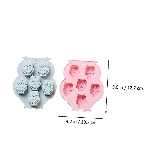 Molde de silicona para cubitos de hielo con diseño de búho 6 cavidades miniatura 2