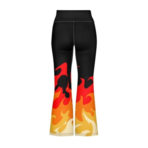 Image of Girls Flare Leggings 5-14T Cute Bell Bottoms for Girl Yoga Pants for Gym