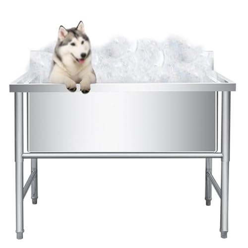 Grande baignoire pour chiot station de lavage animaux domestiques