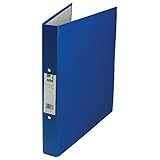 Q-Connect KF20035 Ringbuch 2 Ringe A4 25 mm Papierbeschichtung blau