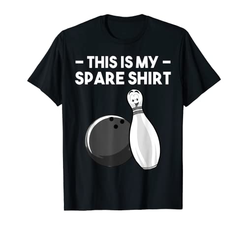 Funny Bowling Gift For Men Women Cool Bowler Spare Ball Pin T-Shirt