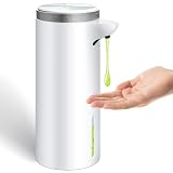 Seawah Automatic Soap Dispenser Touchless (Upgrade Auto & Manual Modes) - IPX7 WaterProof - Adjustable Volume for Thick & Thin Liquid - USB C Rechargeable Dish/Hand Soap Dispenser for Kitchen Bathroom