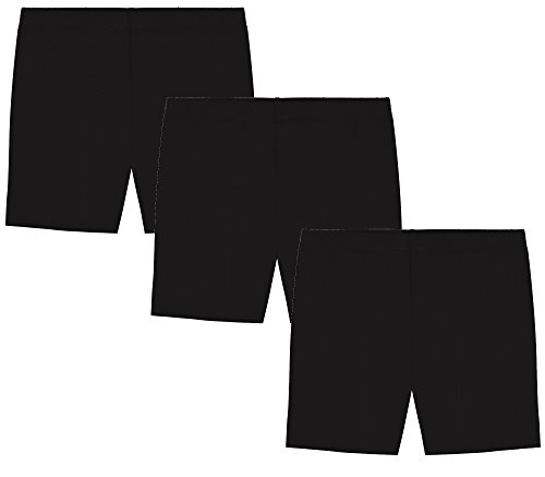 Cuissard en coton fille lot de 10 noir anti frottement sous robe