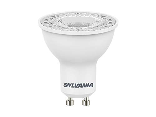 Sylvania LED Pack of 10, GU10, 345 lm, 865 = 6500 K, 36 Degrees, 15,000 Hours