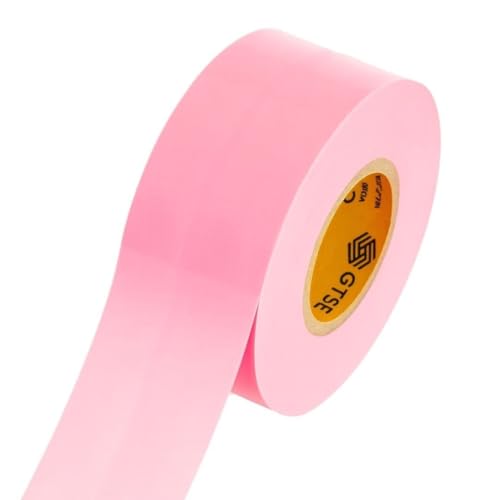 Image of GTSE Wide Pink Electrical Tape - Waterproof, Industrial Grade Vinyl, 2 in x 66ft- Strong Self-Adhesive PVC Electric Tape for Wire Insulation, 7 Mil, 600V - UL /CSA Listed