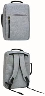 Modern Slim Grey Laptop Backpack with USB Charging Port