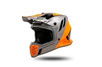 UFO PLAST Unisex – Erwachsene He13600#efm Helm, grau/orange, M