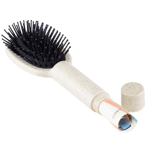 Evergreen Labs Hair Brush with Secret Compartment, Small Money Hiding Place, Key Hiding Place Only for Small Keys