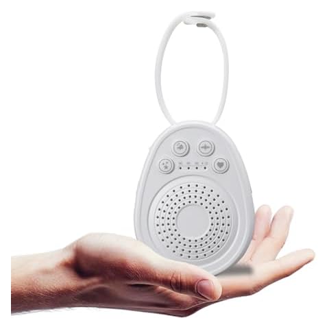 Portable Sound Machine for Sleeping, Travel White Noise Machine with USB-C Rechargeable, DGTenk Hangable Baby lullaby Sleep Soother with 20 Soothing Sound & Child Lock Mode, 3 Auto Off Timer Cover