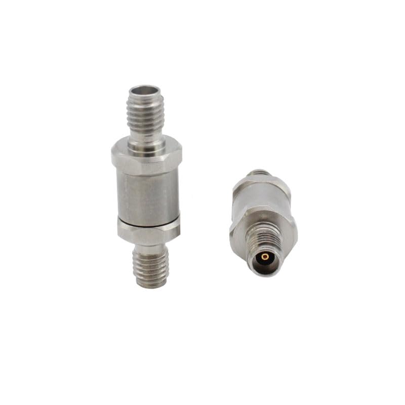 Adaptateur SSMA femelle vers Mini SMA femelle coaxial acier inoxydable 40 GHz hyperfréquence