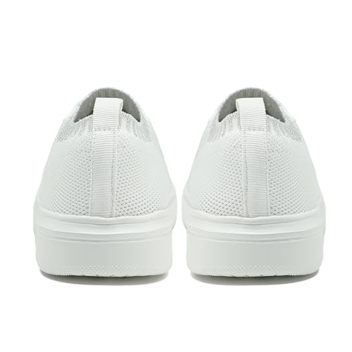 Girls White Running Shoes - Lightweight Breathable Sneakers for Kids and Toddlers - Mesh Casual Sports Tennis Shoes2