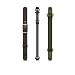 Misfit Wearables MIS9005 3 Pack of Bands, Brown Leather, Green Sport, Dark Grey Paracord, Black