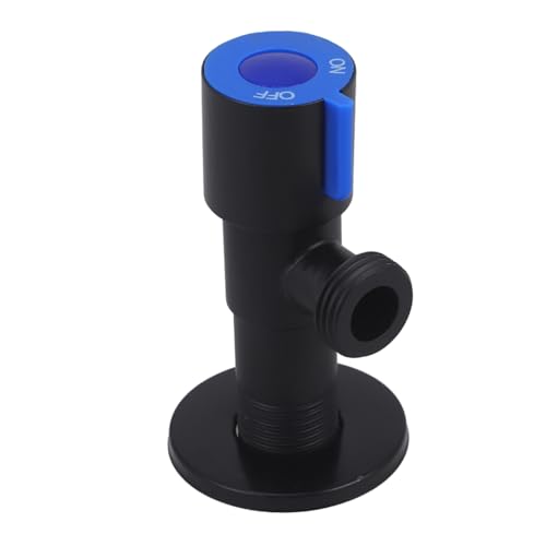 POPETPOP Válvula De Ángulo Negro Válvula De Ángulo De Inodoro Frío De Cierre De Ángulo Cerrar Apagar La Manija De La De Cierre Acero Inoxidable Azul