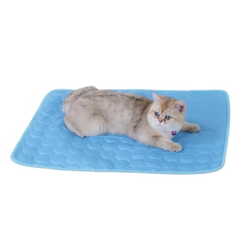Luxshiny Tapis Rafraîchissant pour Animaux de Compagnie, Coussin en Tissu Mesh 70 X 55 CM, Lit d'Été pour Chiens et Chats pour Relaxation Estivale