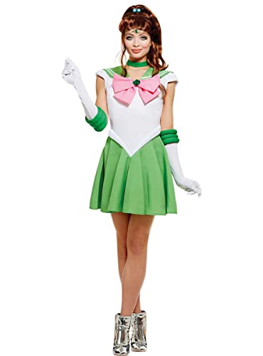 Funidelia | Sailor Jupiter Kostüm - Sailor Moon 100% OFFIZIELLE für Damen Größe L Anime, Cosplay, Usagi Tsukino, Zeichentrickfilm - Farben: Grün,...