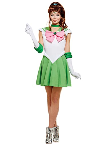 Funidelia | Disfraz de Júpiter - Sailor Moon para mujer Anime, Cosplay, Bunny Tsukino - Disfraz para adultos y divertidos accesorios para Fiestas, Carnaval y Halloween - Talla M - Verde