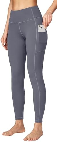Ewedoos Sport Leggings mit Taschen Damen Sporthose Damen Lang Laufhose Yogahose Sportleggins Blickdicht Weich