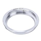 Compatibilità: questo adattatore è progettato specificamente per facilitare la connessione tra l'obiettivo M42 e la fotocamera con attacco CY, rendendolo adatto per Contax e adatto per la fotocamera Yashica.