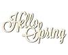 Unfinished Wood Hello Spring Shape Word Craft up to 46" 10" / 1/2" #1