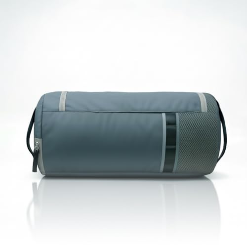 Image of MONKEY TROOPERS Pumppack Gym Duffle - Water-Resistant, Travel /Gym, Quick Access & Zippered Pockets, 30L Capacity (Grey)