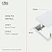 Fittes Framed Wall Vent [Lite], Minimalist ABS Plastic HVAC Air Return Register Cover, Customizable Modern Airflow Solution for Home or Ceiling, 15-Min DIY Install – 6