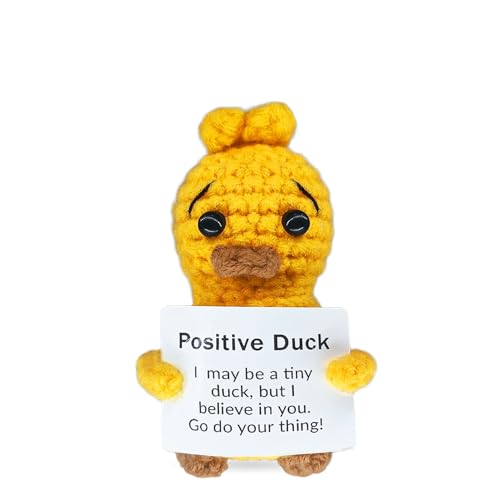 LNEMDP Handmade Crochet Mini Duck Emotional Support Gift for Women,