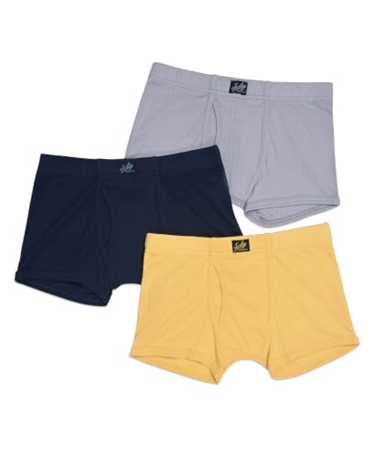 Image of Jockey 3036 Boys Super Combed Cotton Rib Fabric Solid Trunk with Front Open Fly and Ultrasoft Waistband (Pack of 3, Colors & Prints May Vary)