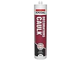 Pack of 3, Soudal Decorator Caulk Gap & Crack Filler Acrylic Silcone Adhesive Sealant