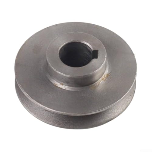 Poulie à courroie de type V - Arbre de moteur à rainure unique - En fonte - Remplacement pour outils électriques, compresseur d'air et pompe à air (19 x 100)