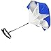Qtopun 56 Inches Running Speed Training Parachute, Speed Chute Resistance Powerchute Umbrella with Adjustable Strap for Running, Football, Soccer Speed Training (Blue)