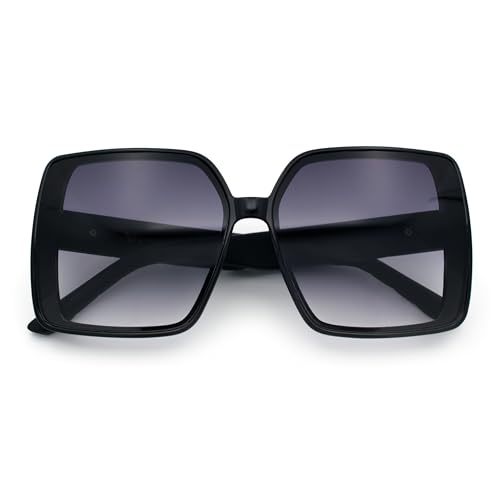 SA106 Womens Oversized Rectangular Designer Fashion Classic Mod Sunglasses