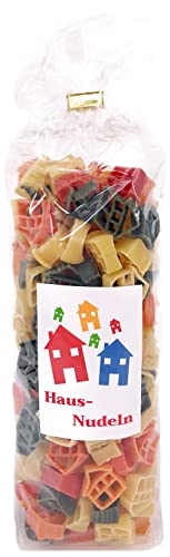 Balna Haus Nudeln Bunte Pasta 250g Hausnudeln Geschenk Hausbau Einzug Motivnudeln Geschenkidee Motiv
