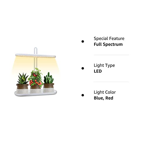 Gogrow Led Plant Light For Indoor Plants, New Generation Desk Grow Light With Timer, Grow Lamp Full Spectrum Uv Grow Lights #TOP7