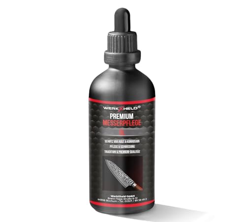 WerkXheld® Premium Messerpflegeöl: Hochwertige Formel für langanhaltenden Schutz und höchste Ansprüche - Made in Japan 100 ml