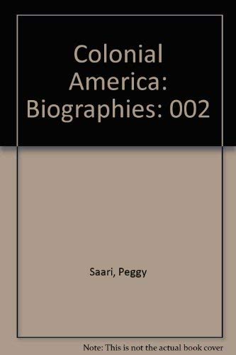 Buy Colonial America: Biographies — BookShops.in