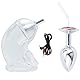 Jinqian Analplug# für Männer Electro Shock Metall Analplug Weiches Penis Sleeve Penishülle Set Elektrische Electric Shock Vibratoren Anal Plug Stimulator SM E-stim Extrem Sex Spielzeug für Männer
