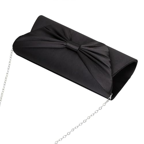 YYW Clutch Purse Elegant Bowknot Evening Bag Classy Purse Wedding Party Shoulder Bow Bag - Image 5