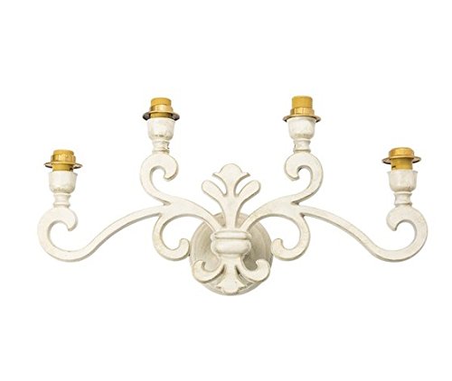 Applique blanche 4 lumières au design épuré et finitions haut de gamme