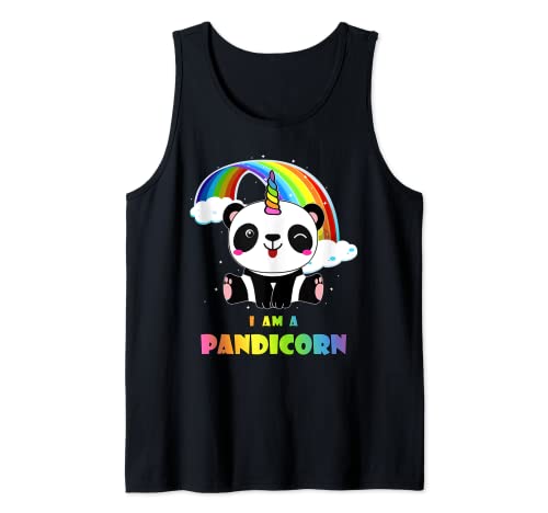 PANDICORN Camisa Panda Unicorn Camiseta sin Mangas