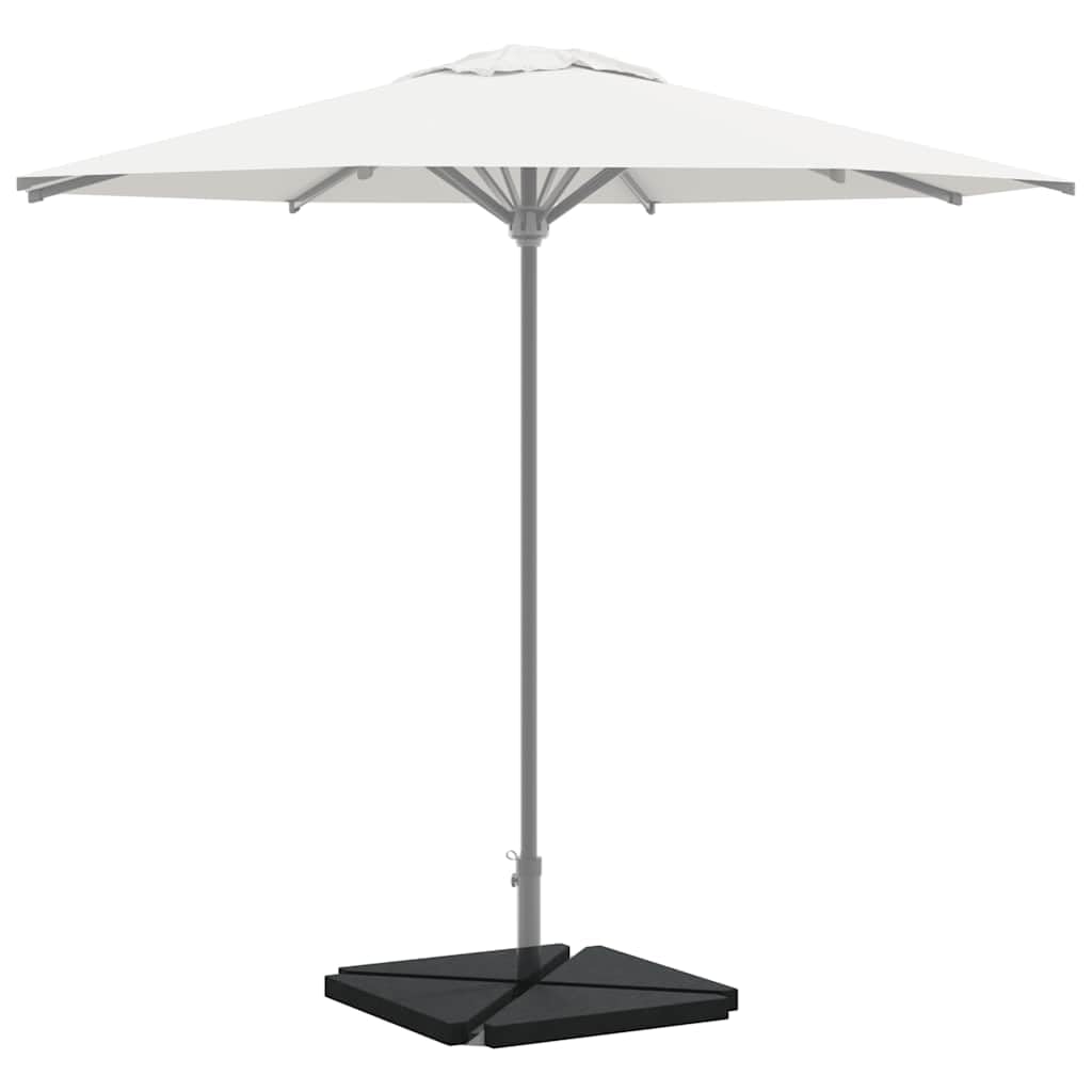 4 piastre di peso per ombrellone, in granito, triangolari, 14 kg, per ombrellone, stabile, per terrazza, balcone, giardino