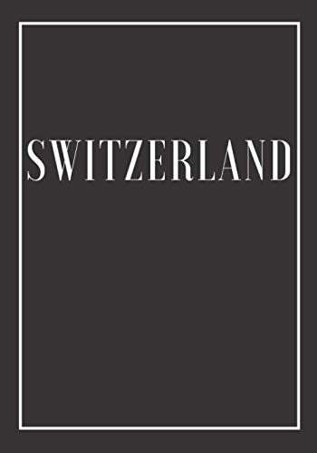 Switzerland: A black decorative book for coffee tables, bookshelves and end tables: Stack "Country" decor books to add home decoration to bedrooms, ... own home or as an interior design savvy gift.