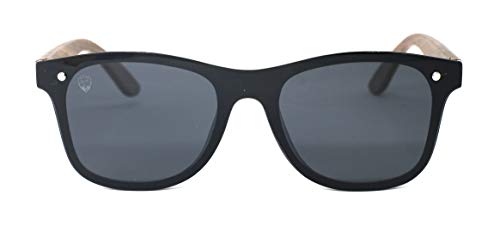 Óculos De Sol Frente Flat Barker Black, MafiawooD