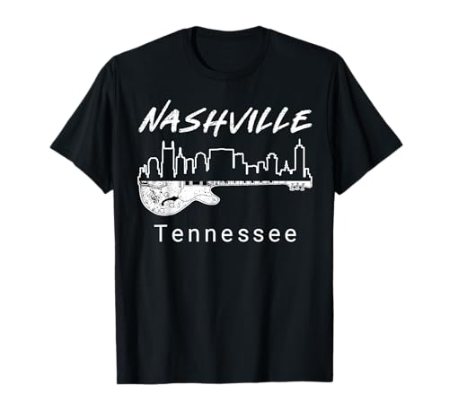Souvenir Tee Shirts from Nashville Tn Guitar Nashville Gifts T-Shirt