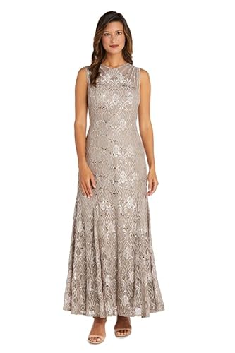 Image of R&M Richards Women's Starlit Siren Sequin Gown