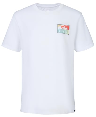 Image of Quiksilver Boys' Short Sleeve Logo Graphic T-Shirt, Soft & Comfortable, Regular Fit
